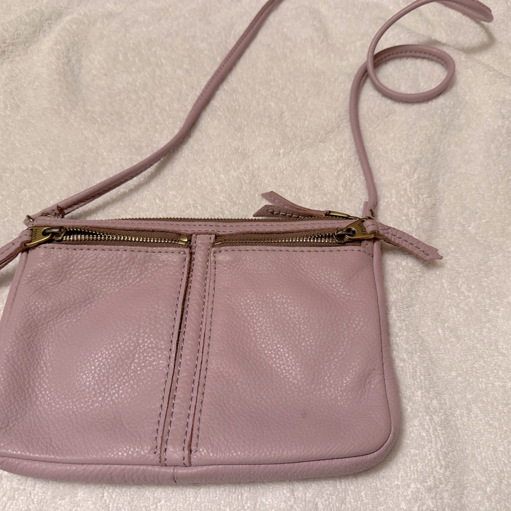 Fossil leather crossbody